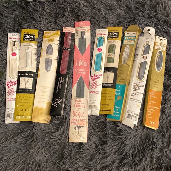 Vintage zippers (20 pcs) - Picture 3 of 8